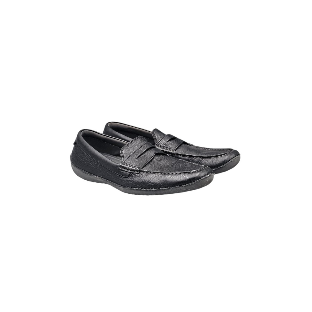 Cole Haan Mens 9 Black Leather Grand Ambition Penny Loafers C24575